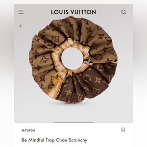 SOLD!!!!    Louis Vuitton Be Mindful Trop Chou Scrunchy